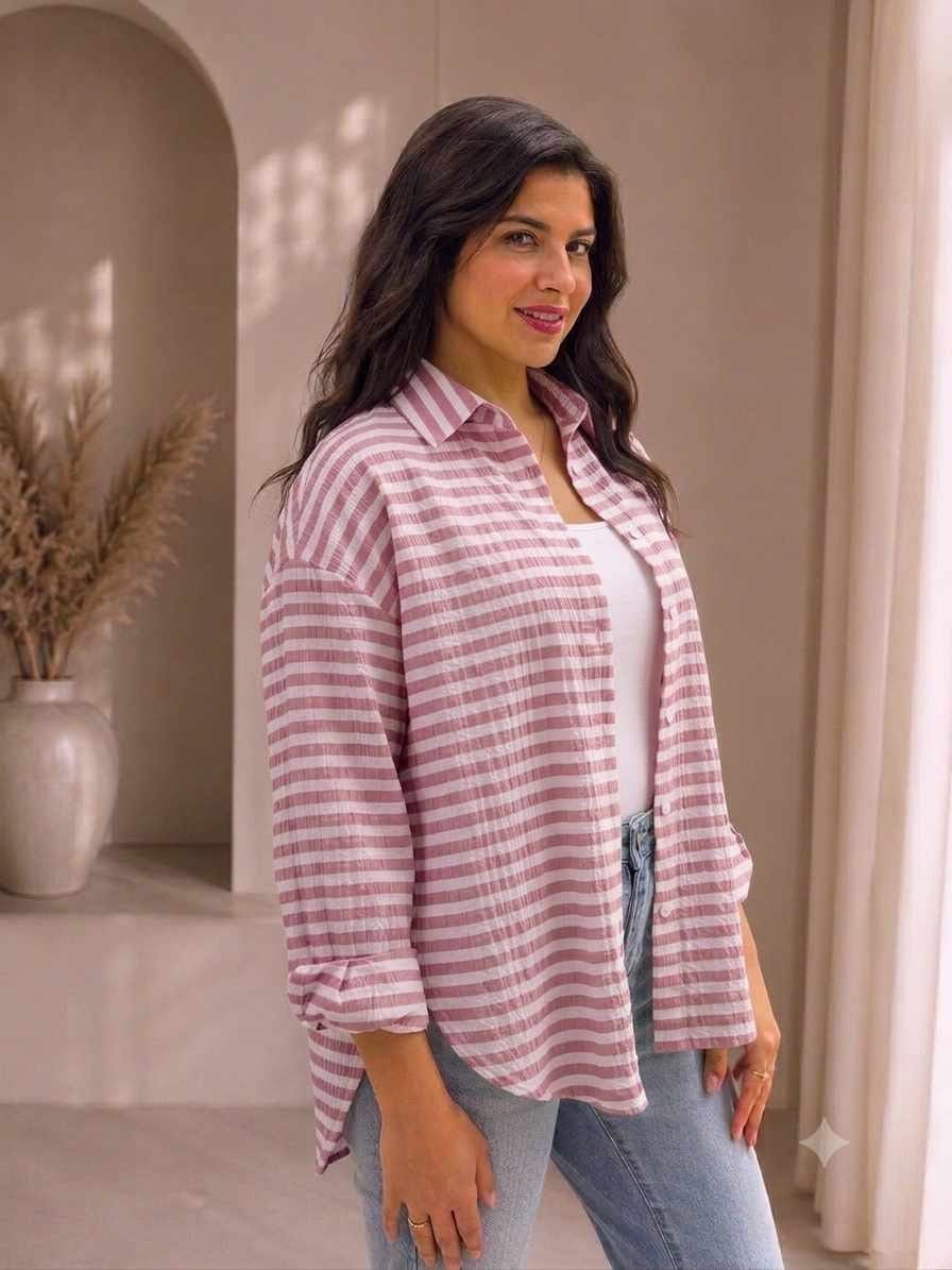 plaid shirt, crinkle fabric